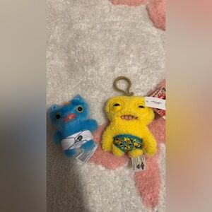 Fuggler bag clip and plush NWT